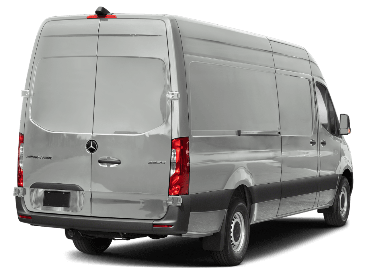 2025 Mercedes-Benz Sprinter Cargo Van  - Rear 3/4, facing to the right