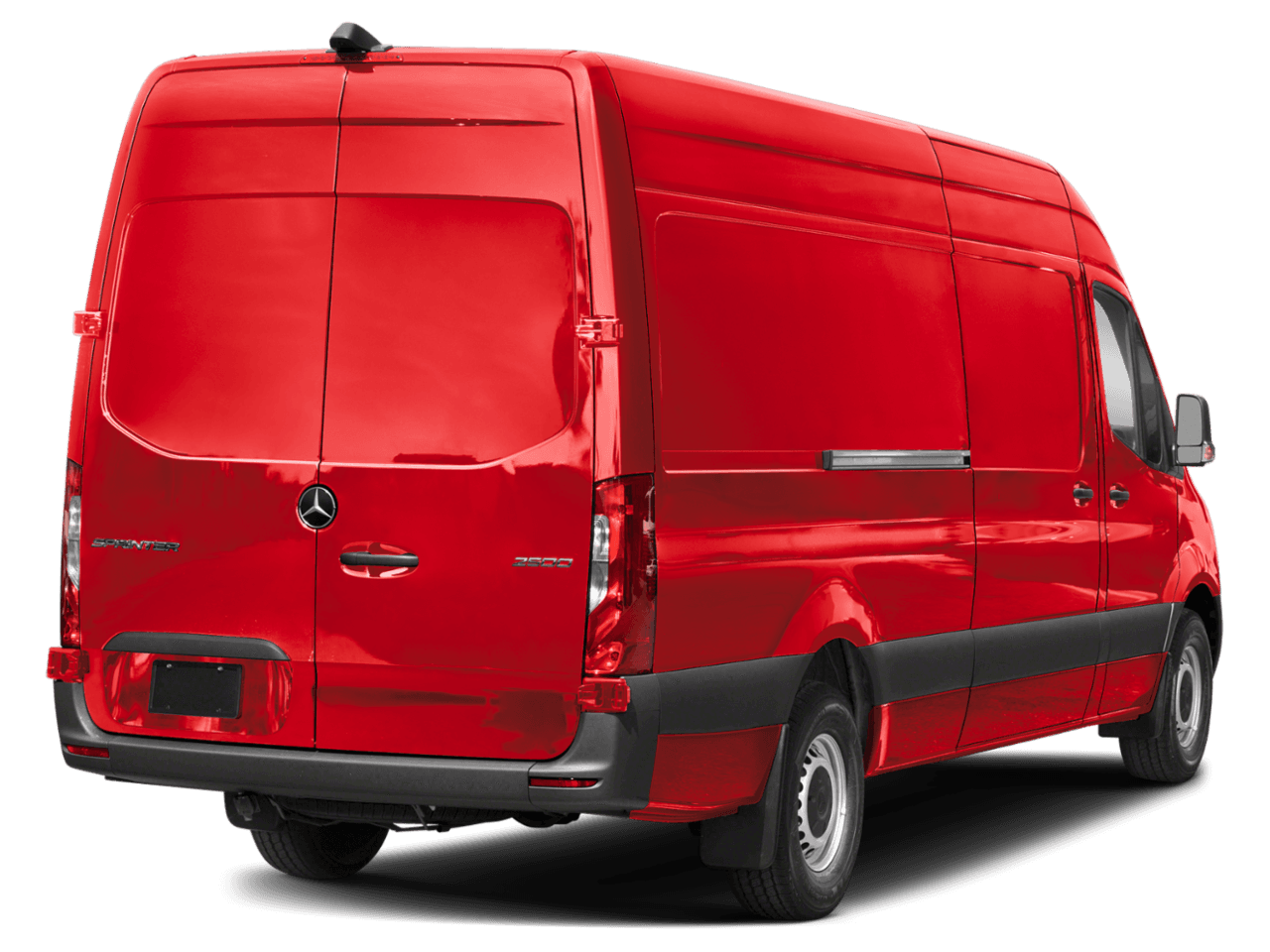 2025 Mercedes-Benz Sprinter Cargo Van  - Rear 3/4, facing to the right