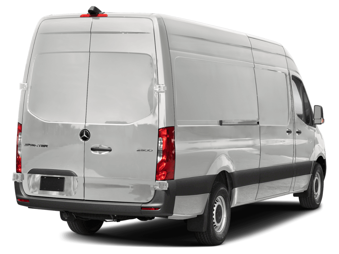 2025 Mercedes-Benz Sprinter Cargo Van  - Rear 3/4, facing to the right