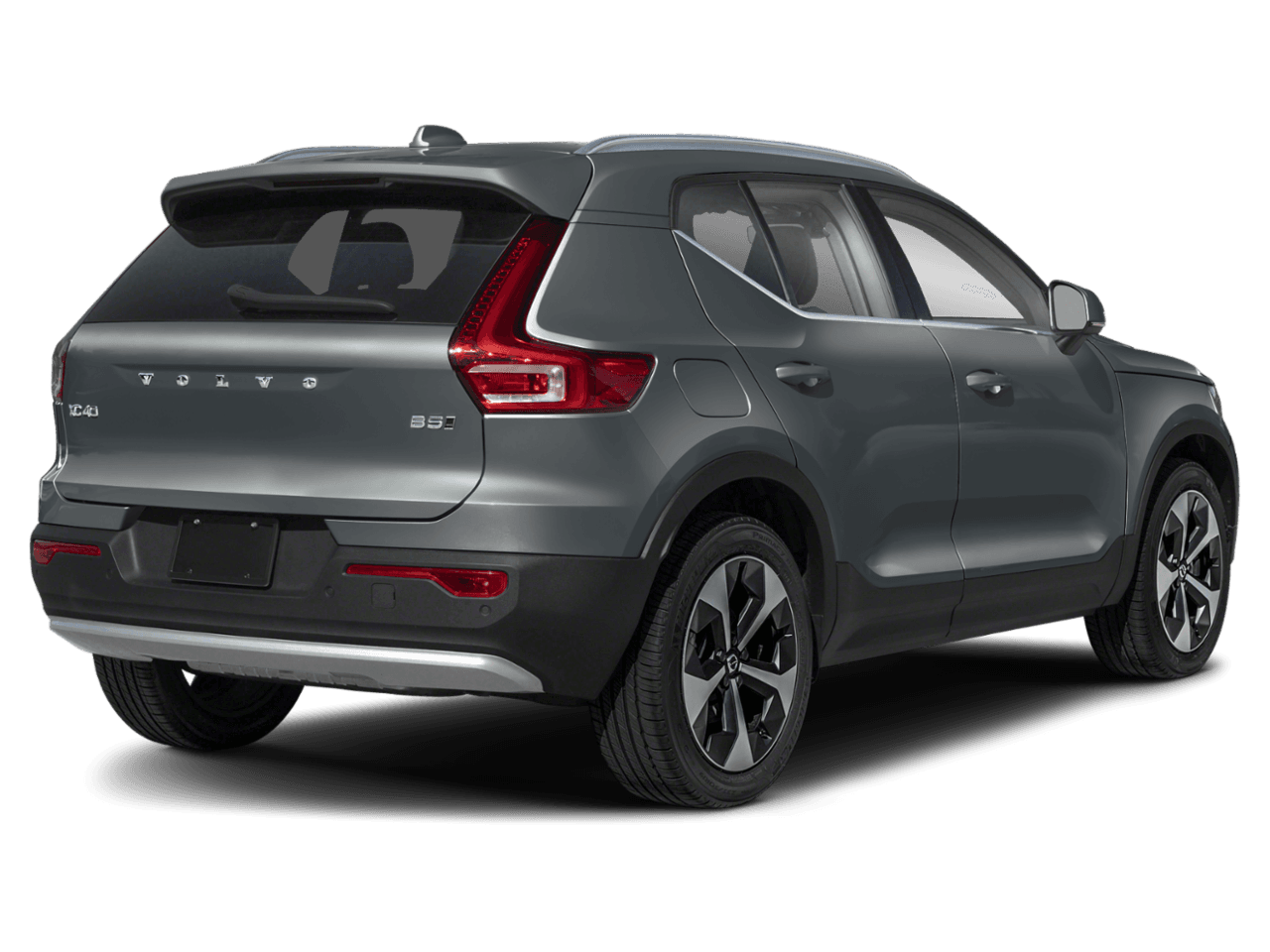 2025 Volvo XC40 Plus Dark Theme - Rear 3/4, facing to the right