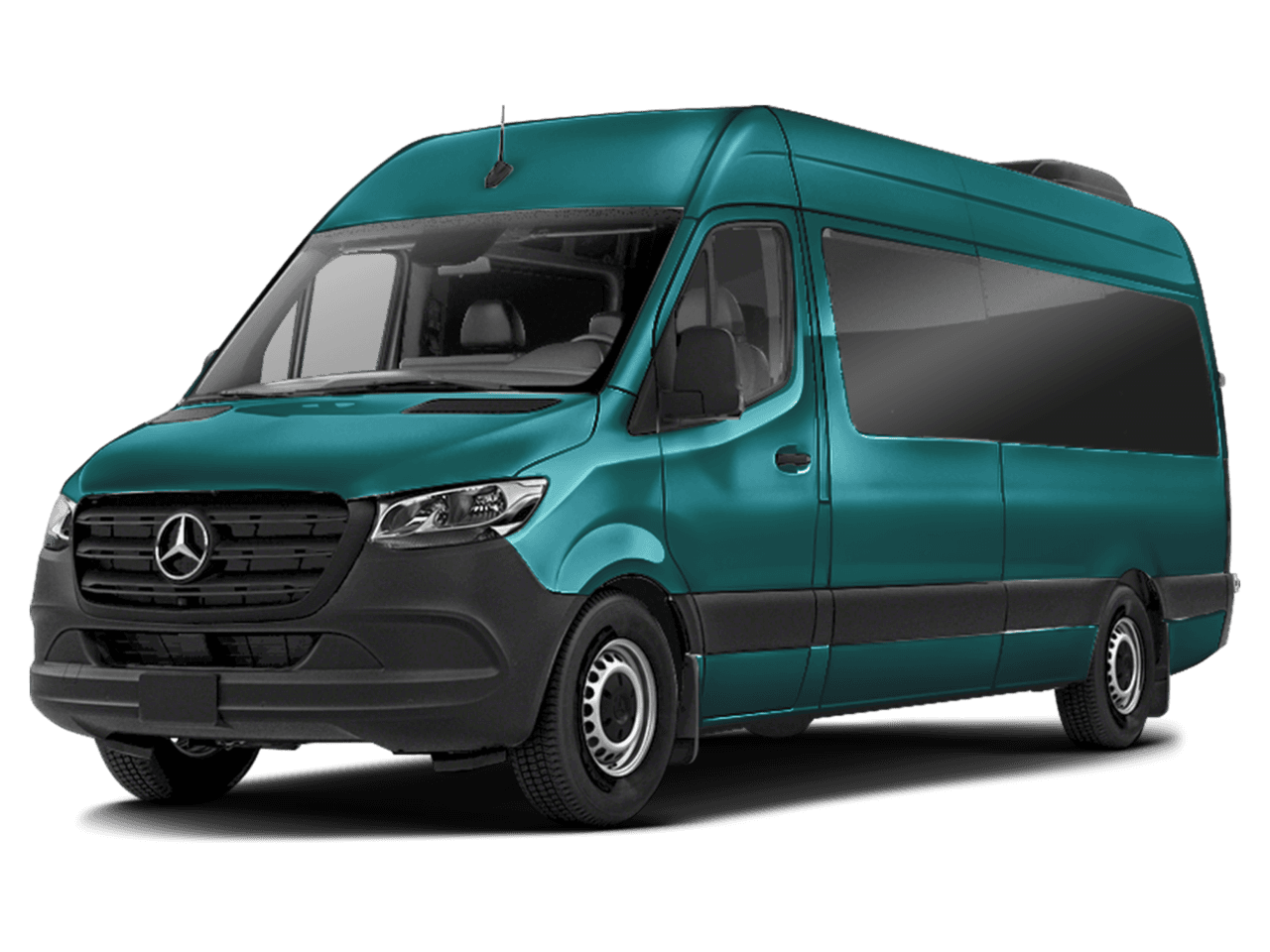 2025 Mercedes-Benz Sprinter Passenger Van  - Front 3/4, facing to the left
