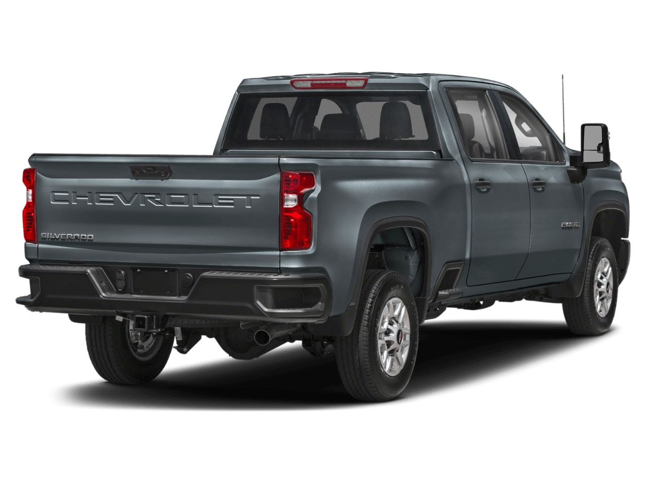 2025 Chevrolet Silverado 2500HD Custom - Rear 3/4, facing to the right