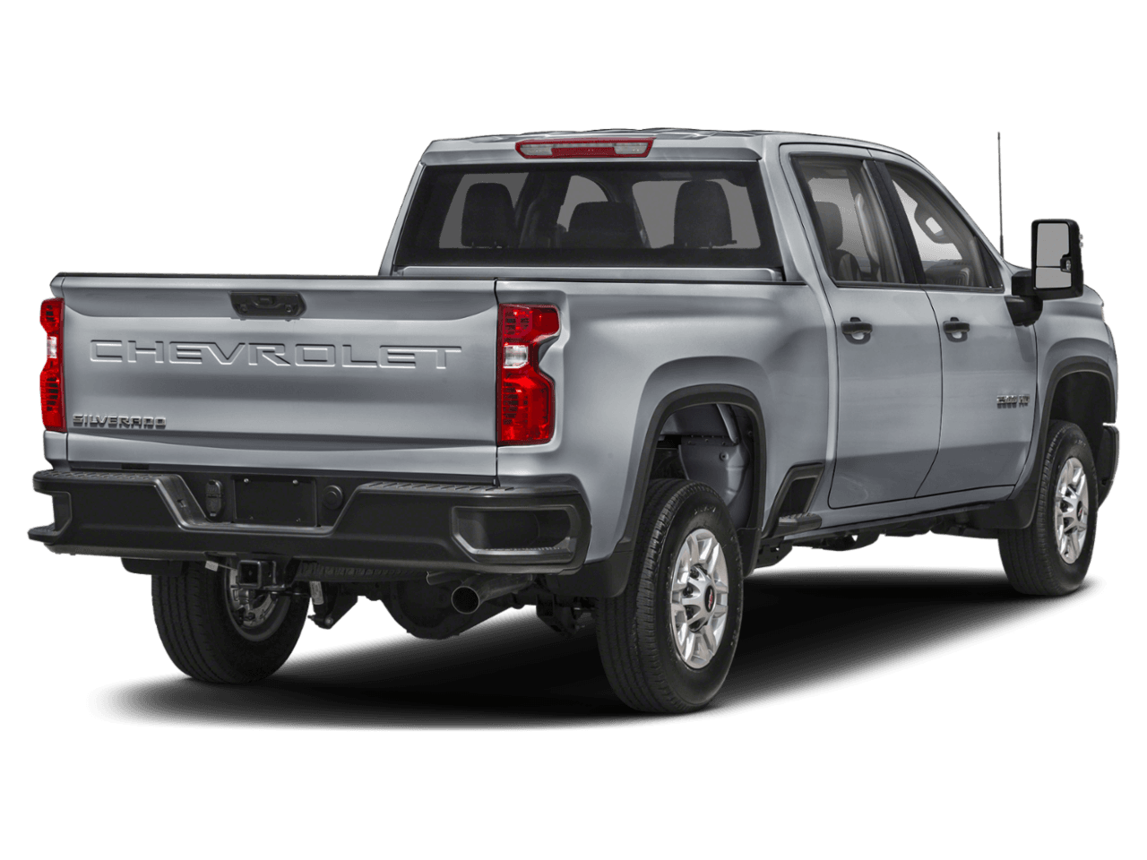 2025 Chevrolet Silverado 2500HD Custom - Rear 3/4, facing to the right