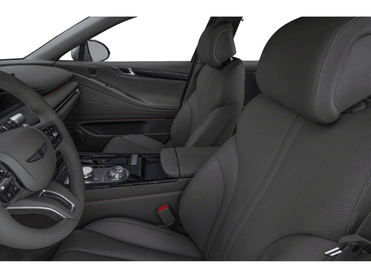 2025 Genesis G80 2.5T - Interior Driver's Side with Door Open, Front Seat Feature