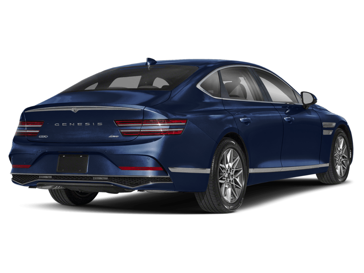 2025 Genesis G80 2.5T Advanced - Rear 3/4, facing to the right