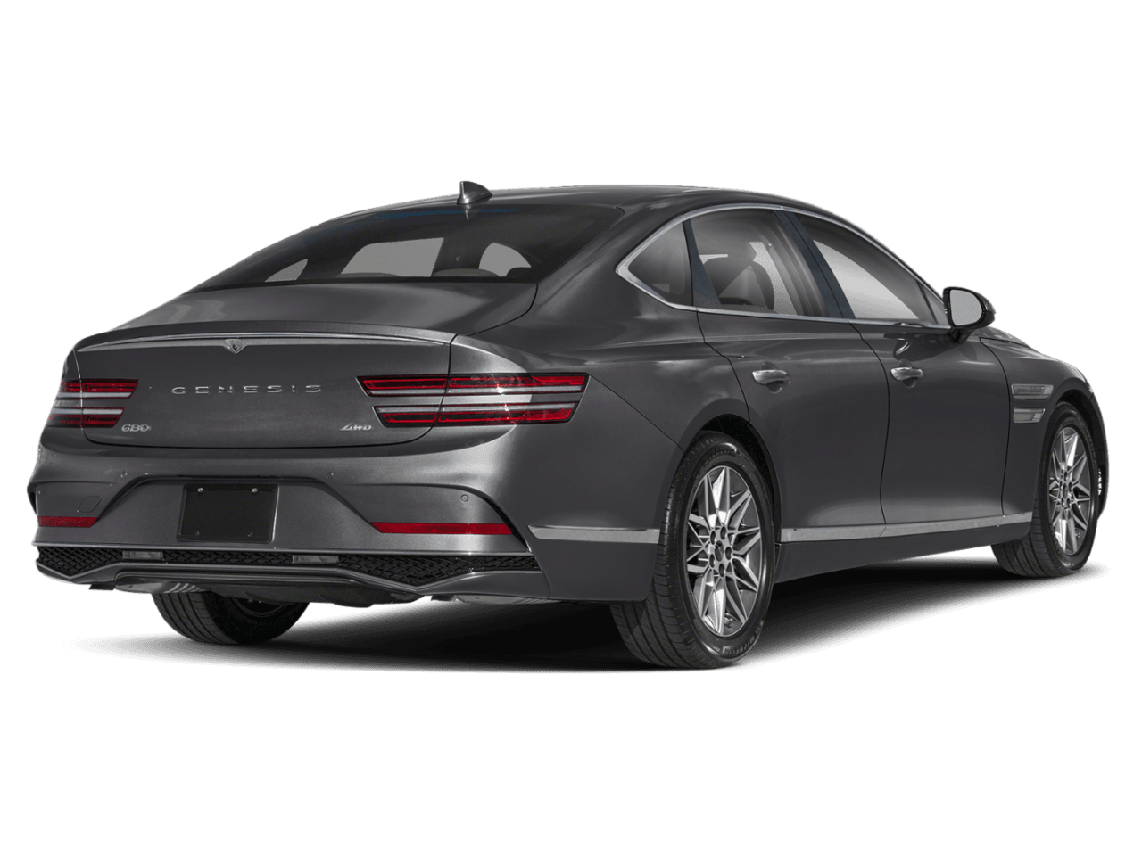 2025 Genesis G80 2.5T Advanced - Rear 3/4, facing to the right