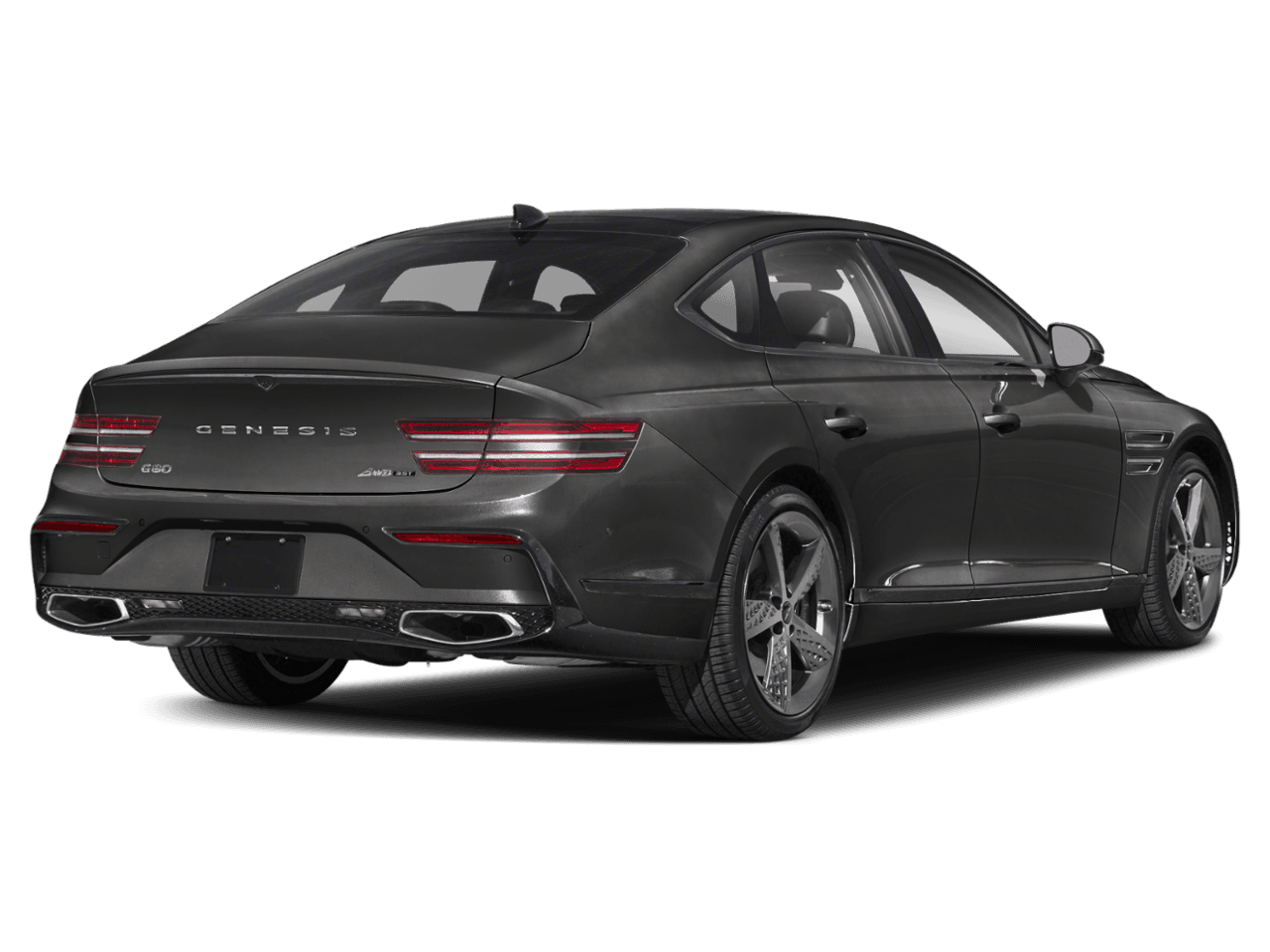 2025 Genesis G80 2.5T Sport Prestige - Rear 3/4, facing to the right