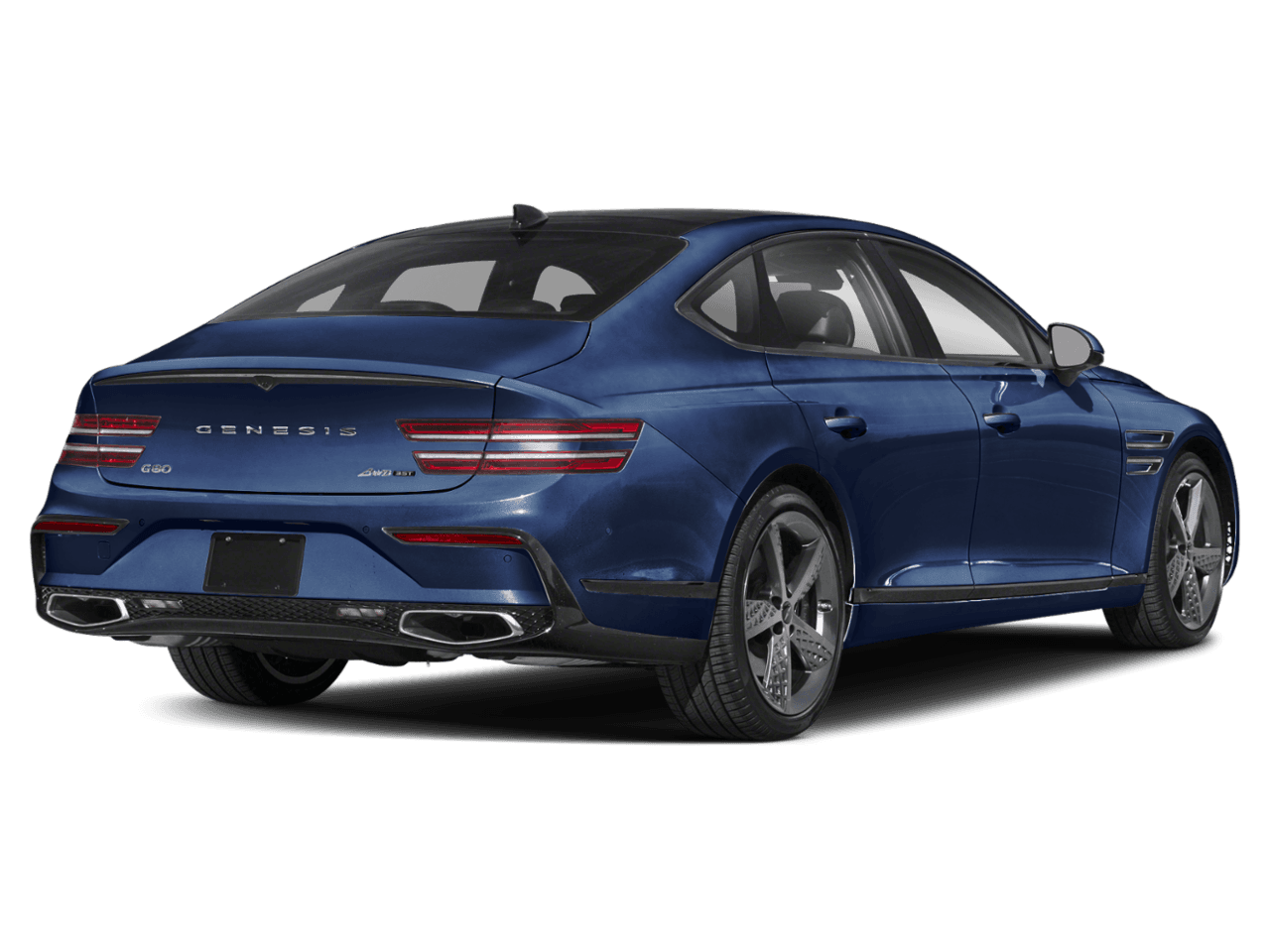 2025 Genesis G80 2.5T Sport Prestige - Rear 3/4, facing to the right