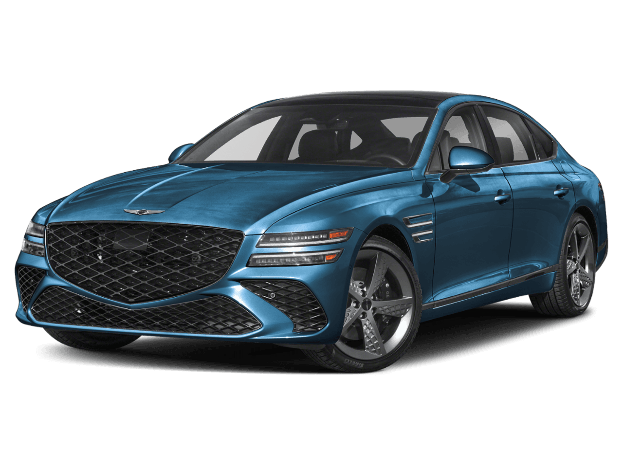 2025 Genesis G80 3.5T Sport Advanced - Front 3/4, facing to the left