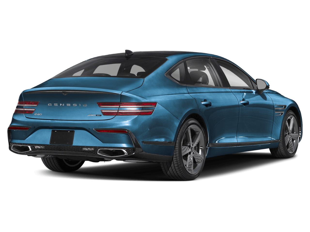 2025 Genesis G80 3.5T Sport Advanced - Rear 3/4, facing to the right