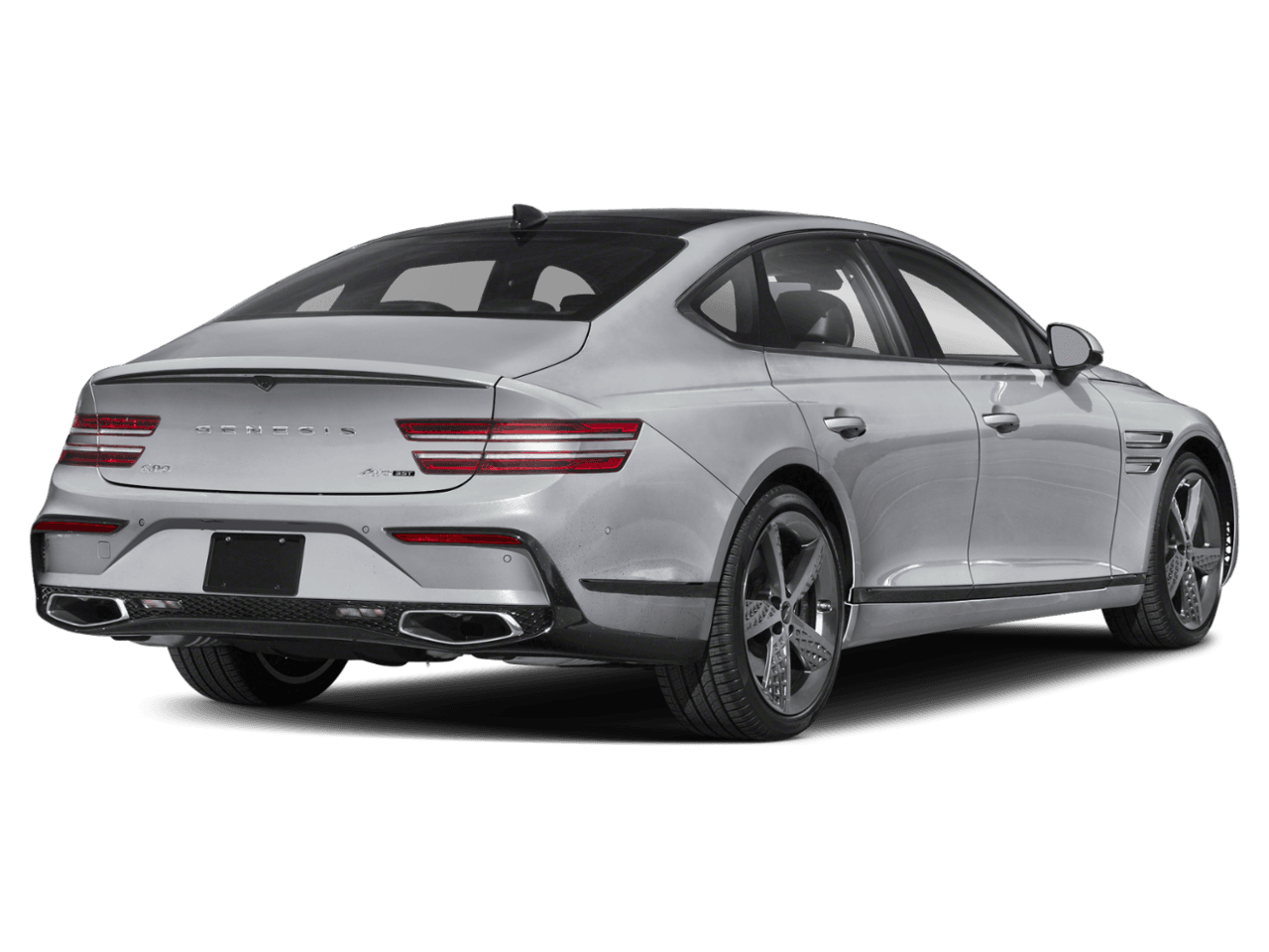 2025 Genesis G80 3.5T Sport Advanced - Rear 3/4, facing to the right