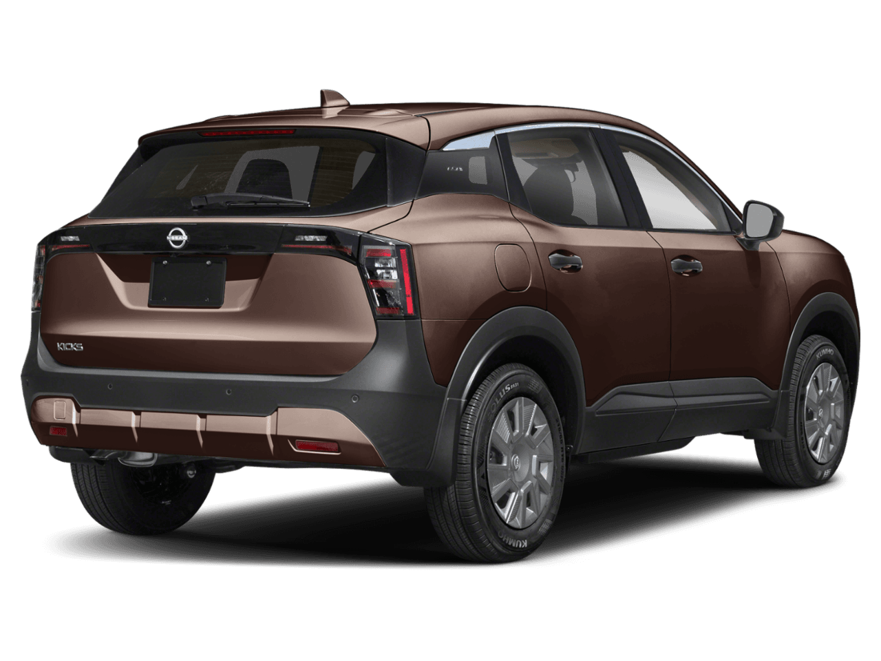 2025 Nissan Kicks S - Rear 3/4, facing to the right