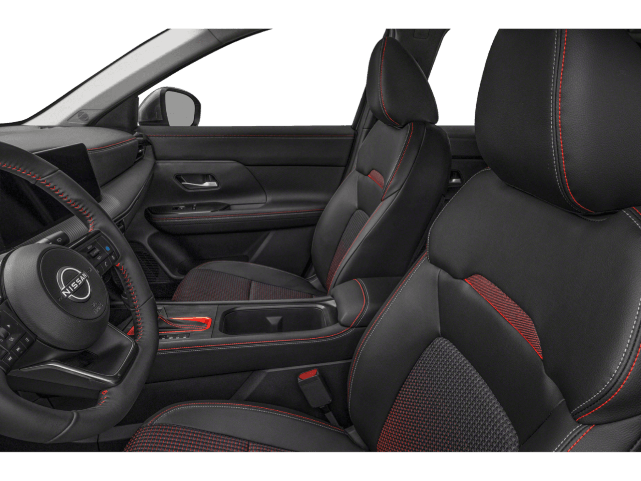 2025 Nissan Kicks SR - Interior Driver's Side with Door Open, Front Seat Feature