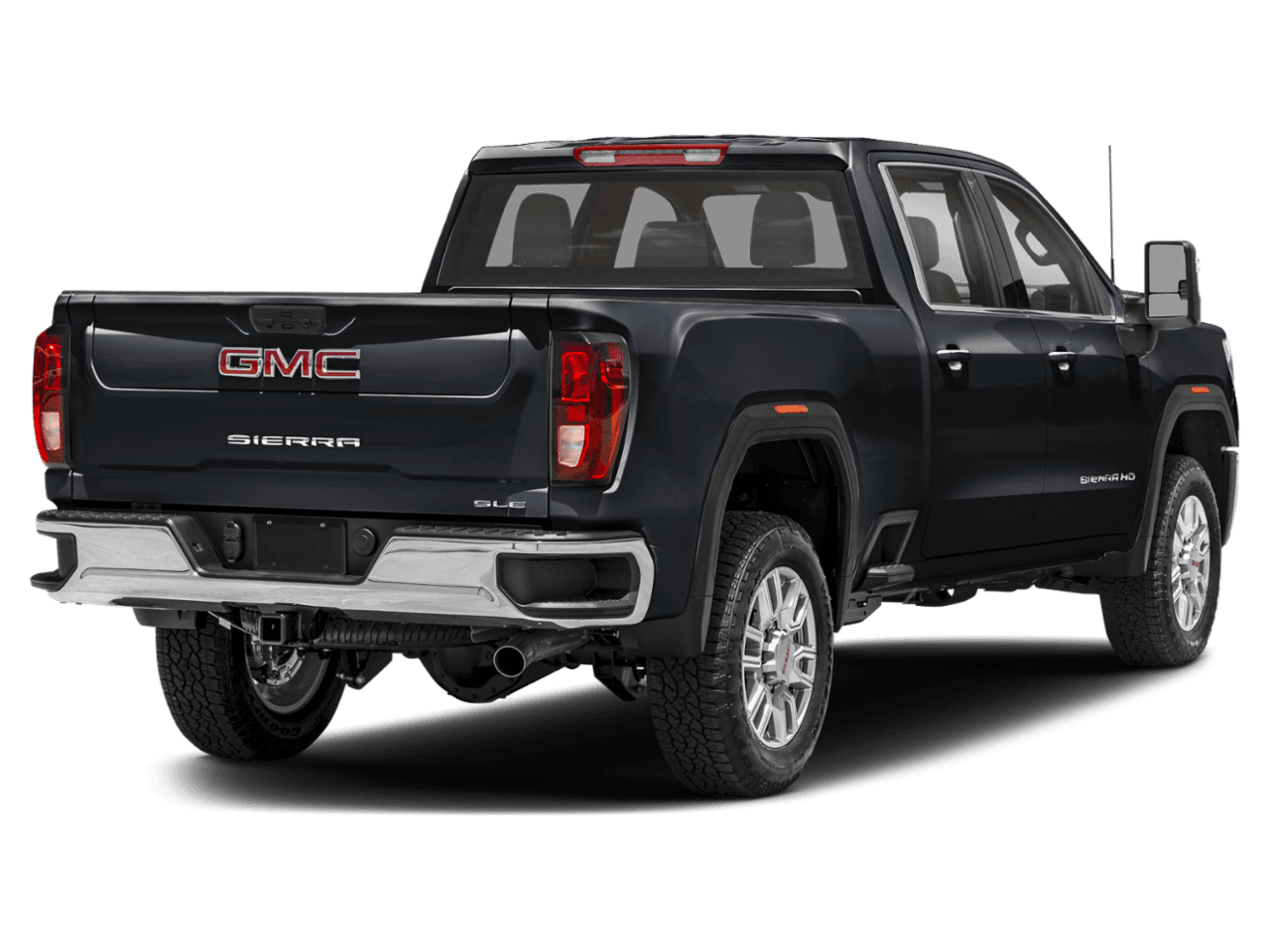 2025 GMC Sierra 2500HD SLE - Rear 3/4, facing to the right