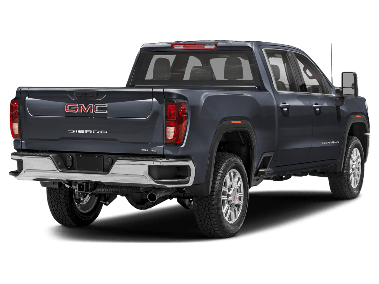 2025 GMC Sierra 2500HD SLE - Rear 3/4, facing to the right