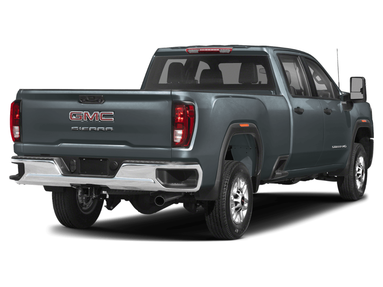 2025 GMC Sierra 2500HD AT4 - Rear 3/4, facing to the right