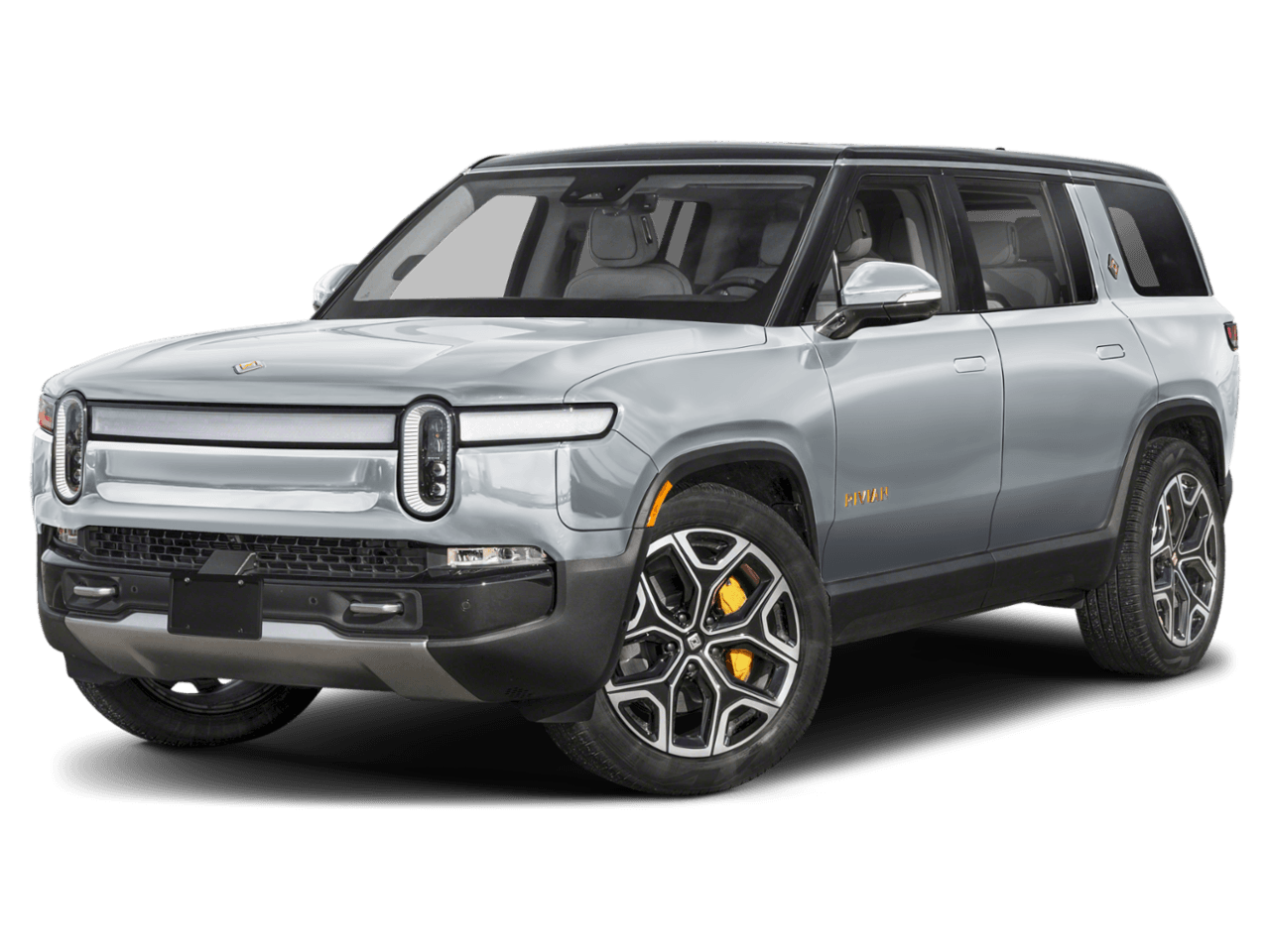 2025 Rivian R1S Adventure - Front 3/4, facing to the left