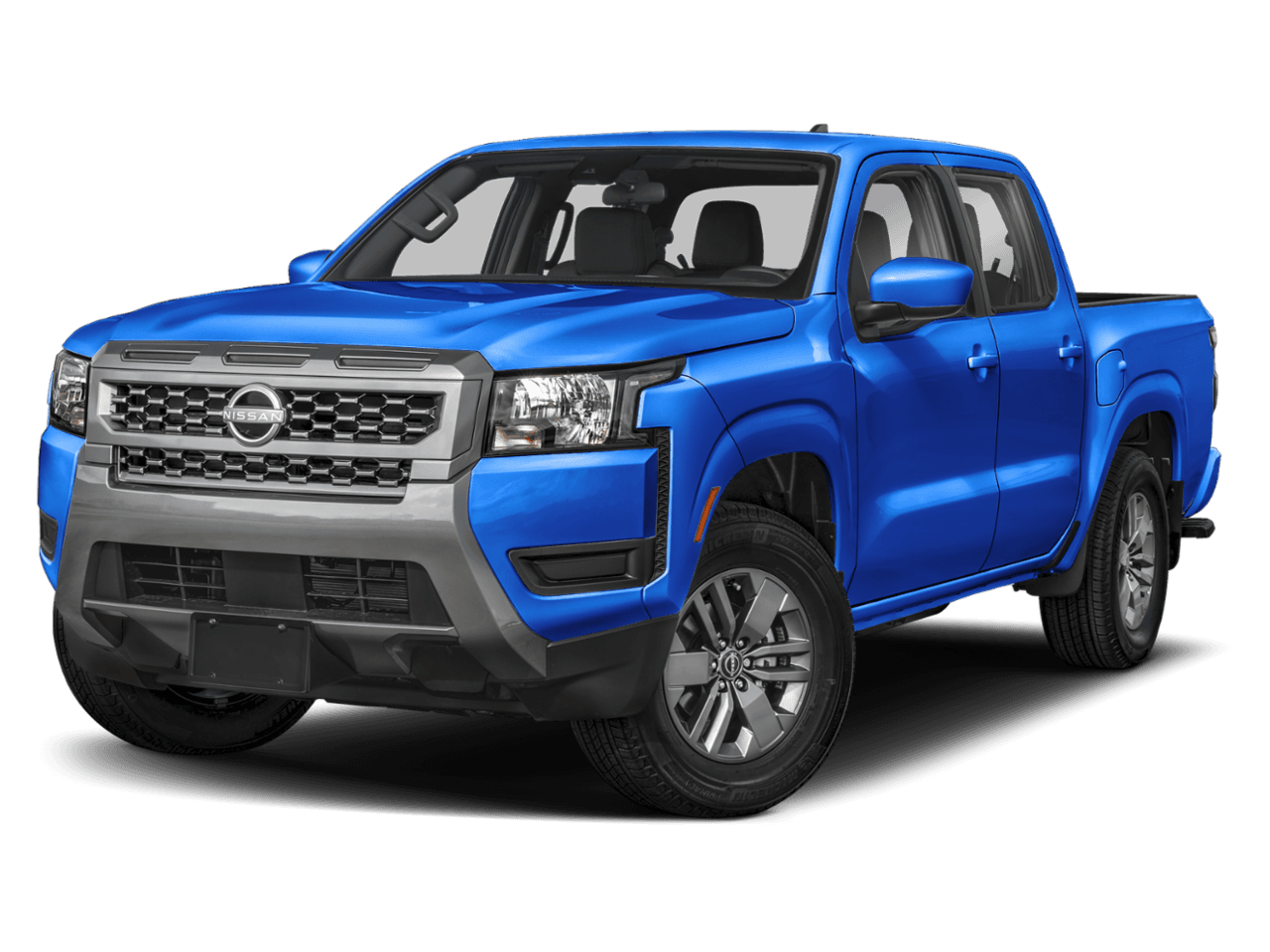 2025 Nissan Frontier Crew - Front 3/4, facing to the left