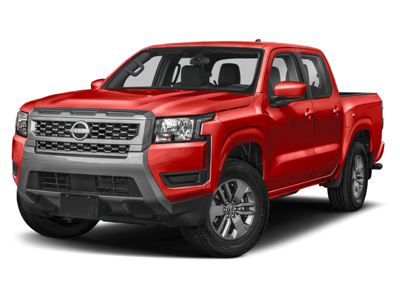 2025 Nissan Frontier Crew - Front 3/4, facing to the left