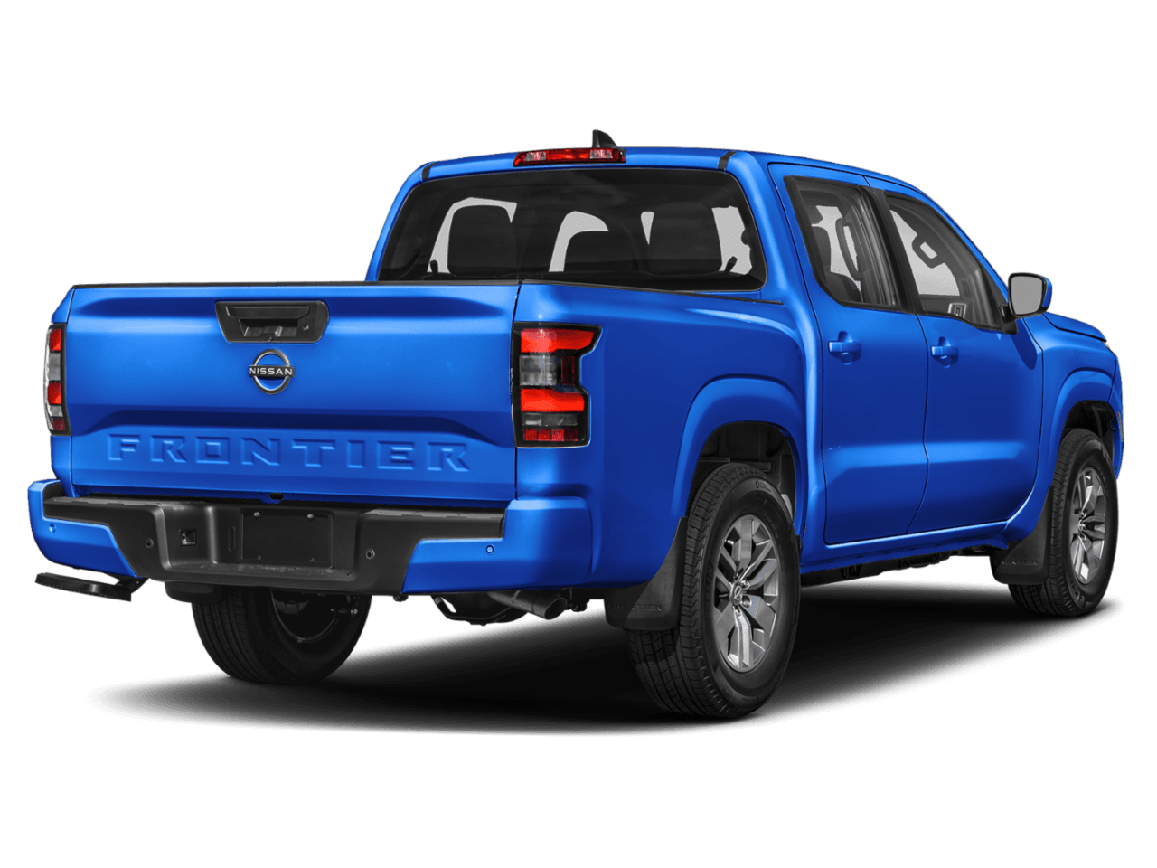 2025 Nissan Frontier Crew - Rear 3/4, facing to the right