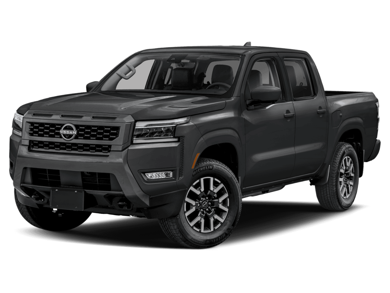 2025 Nissan Frontier Crew - Front 3/4, facing to the left