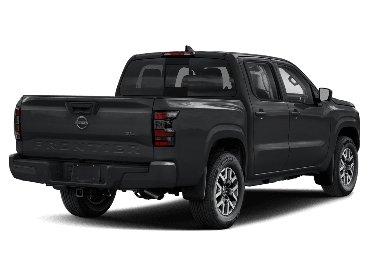 2025 Nissan Frontier Crew - Rear 3/4, facing to the right