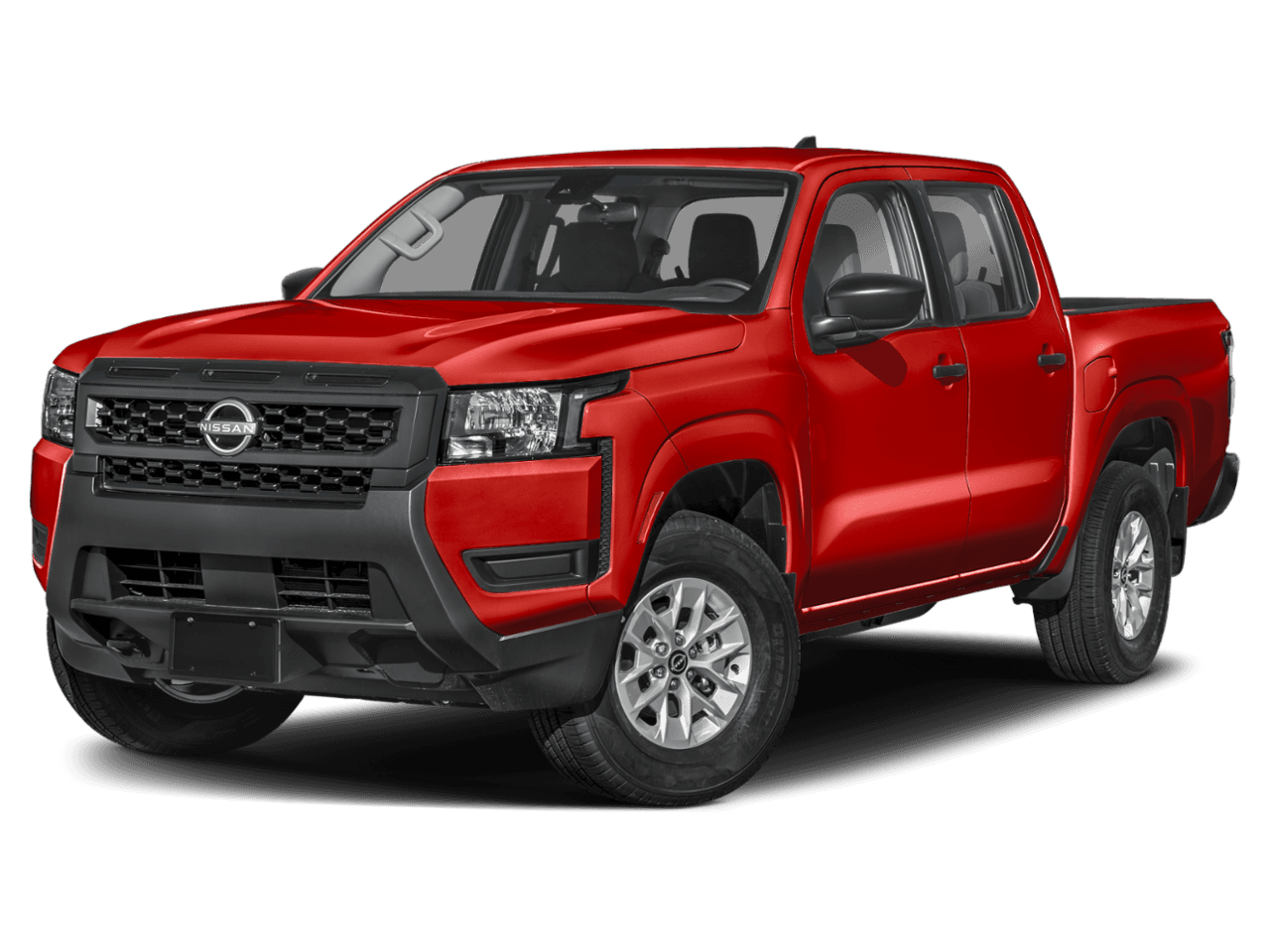 2025 Nissan Frontier Crew - Front 3/4, facing to the left