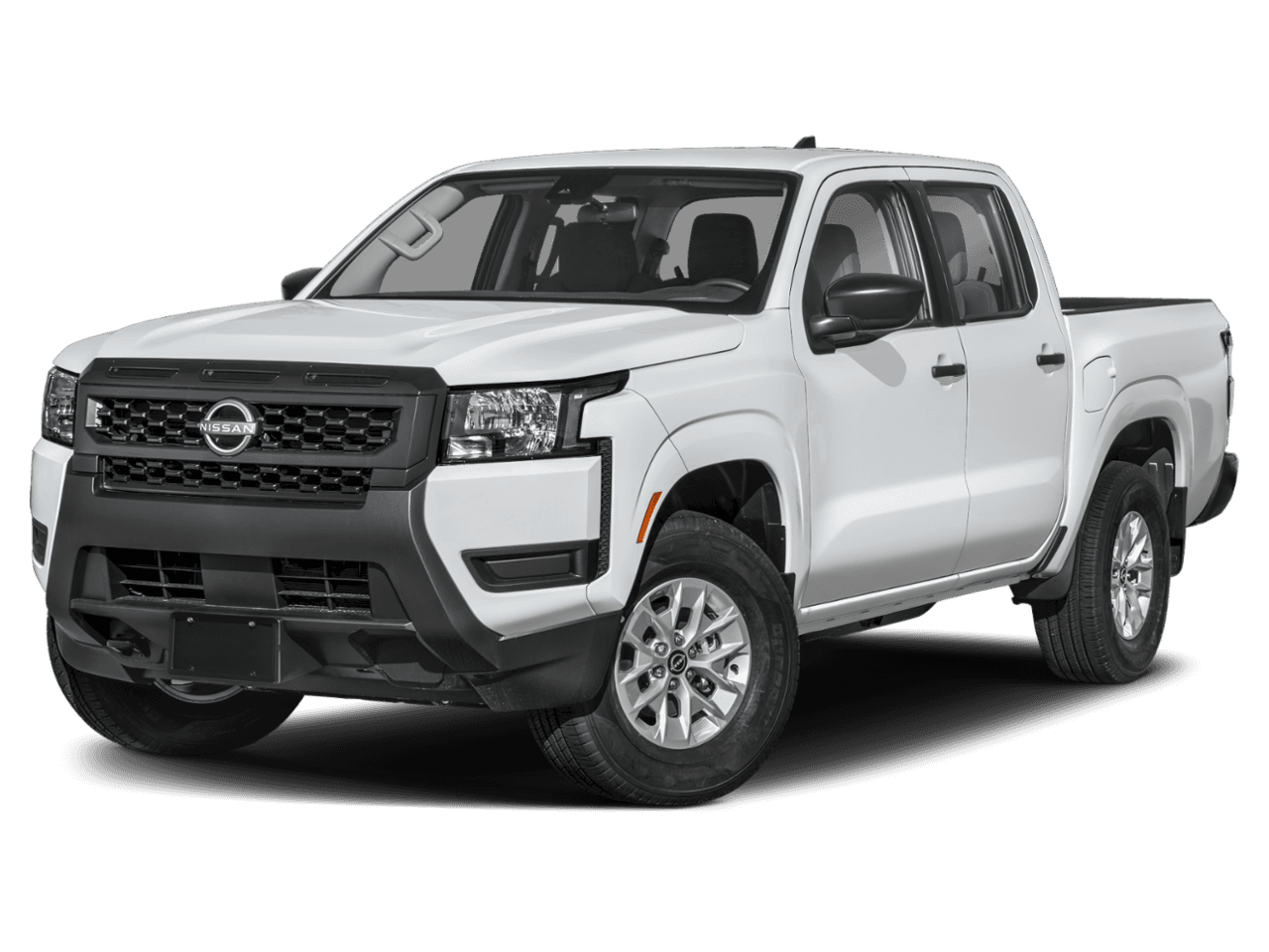2025 Nissan Frontier Crew - Front 3/4, facing to the left