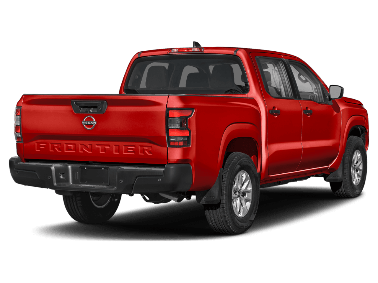 2025 Nissan Frontier Crew - Rear 3/4, facing to the right