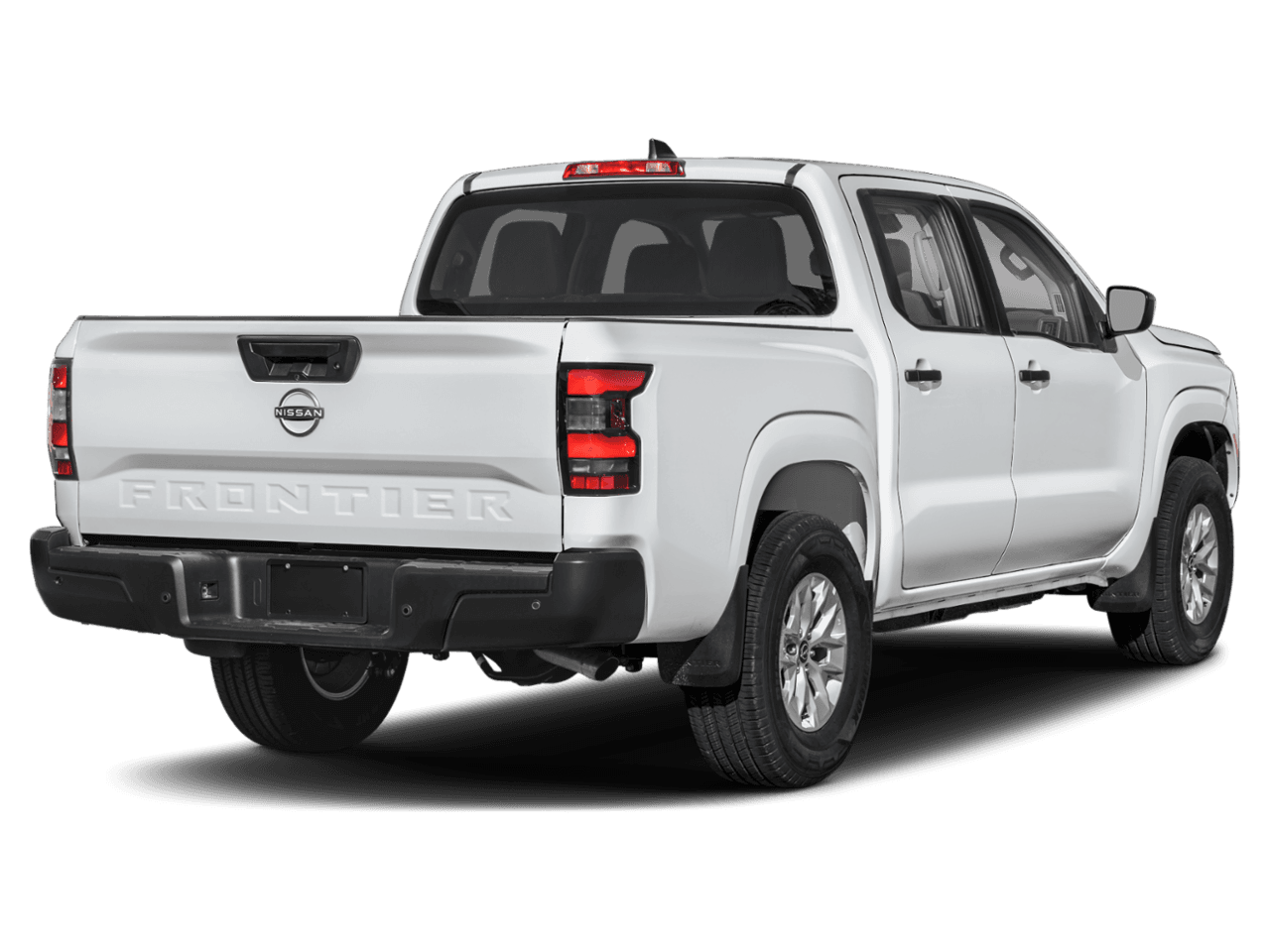 2025 Nissan Frontier Crew - Rear 3/4, facing to the right