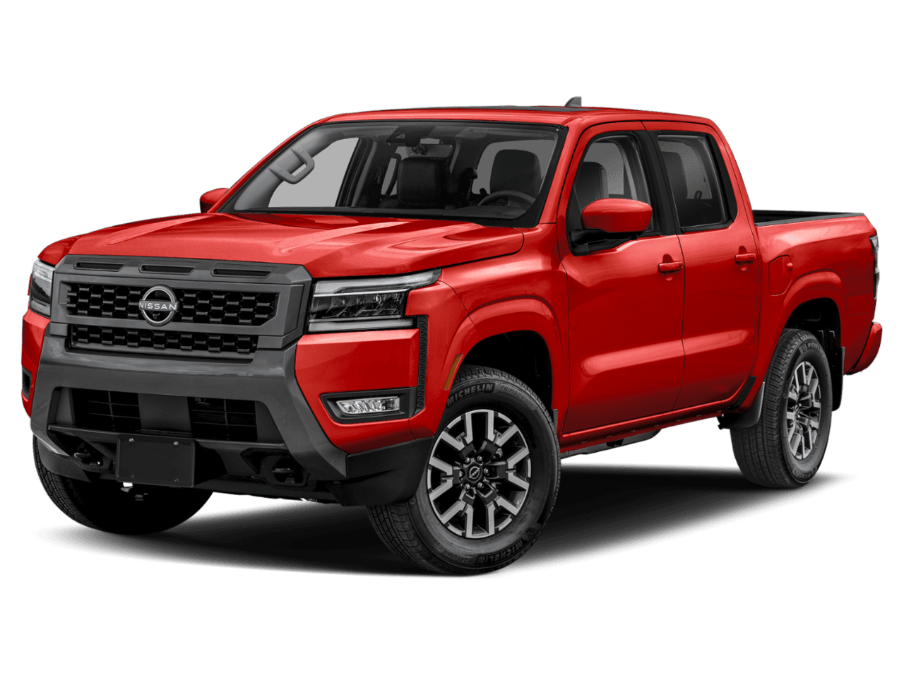 2025 Nissan Frontier Crew - Front 3/4, facing to the left