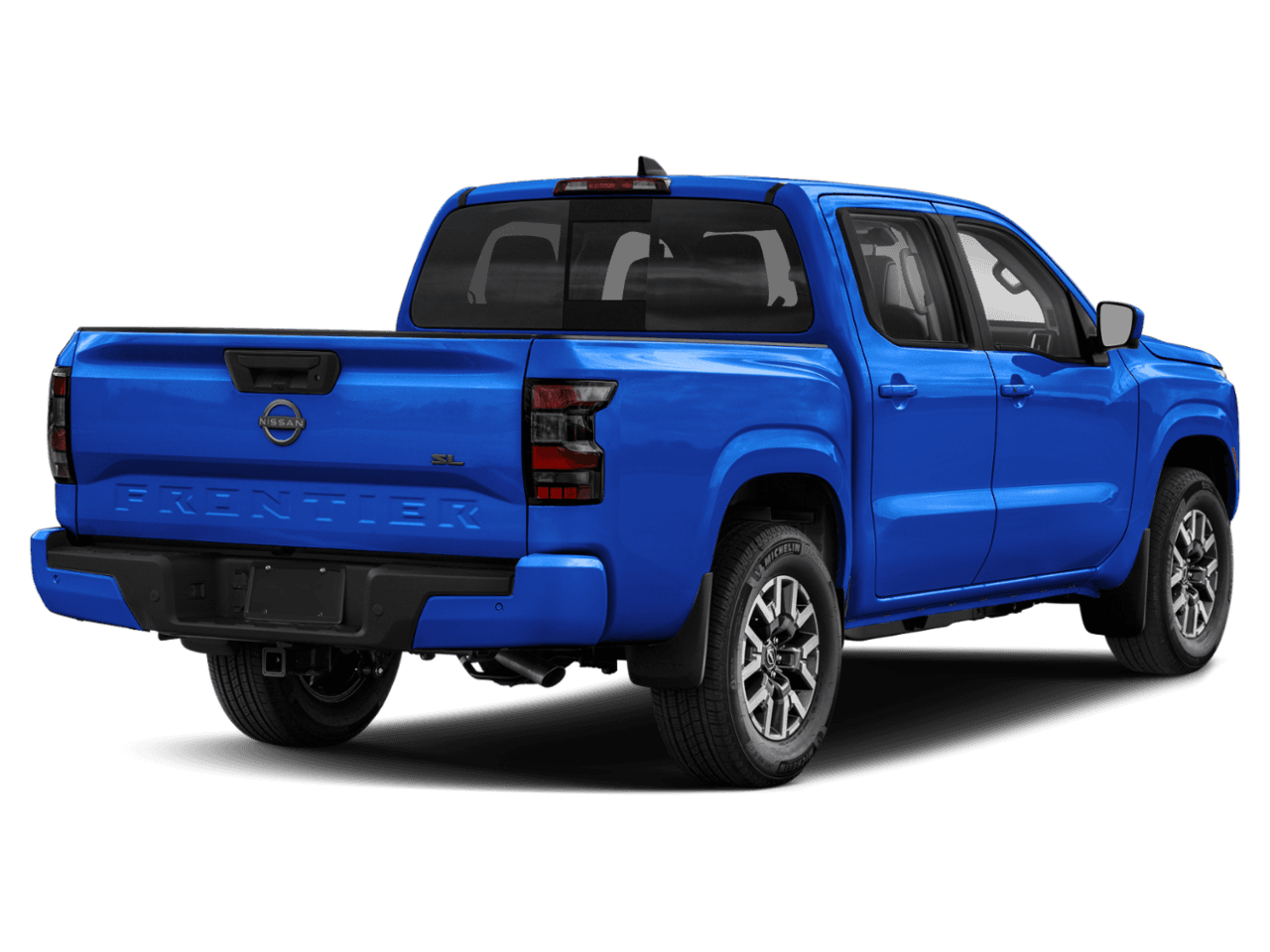 2025 Nissan Frontier Crew - Rear 3/4, facing to the right