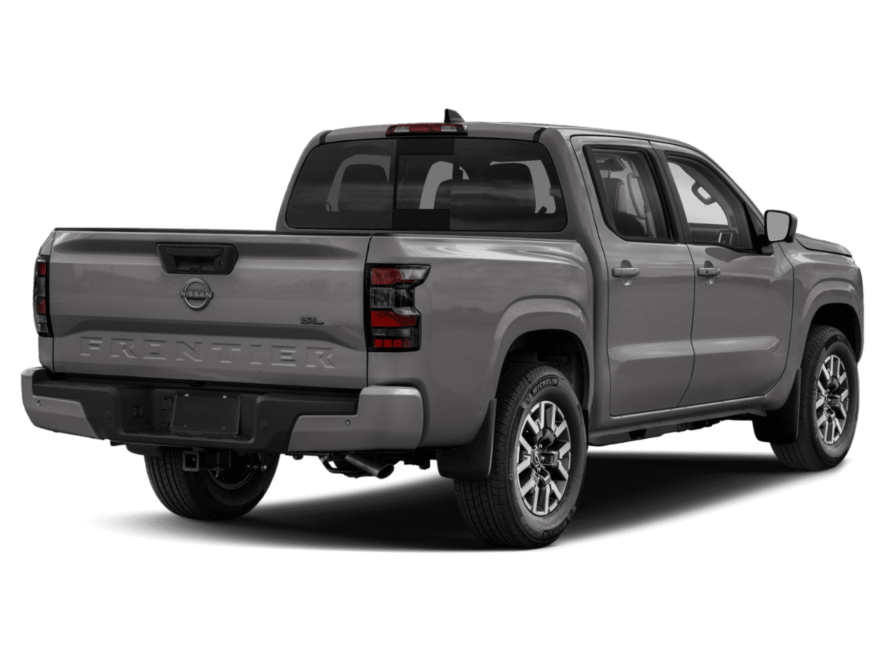 2025 Nissan Frontier Crew - Rear 3/4, facing to the right