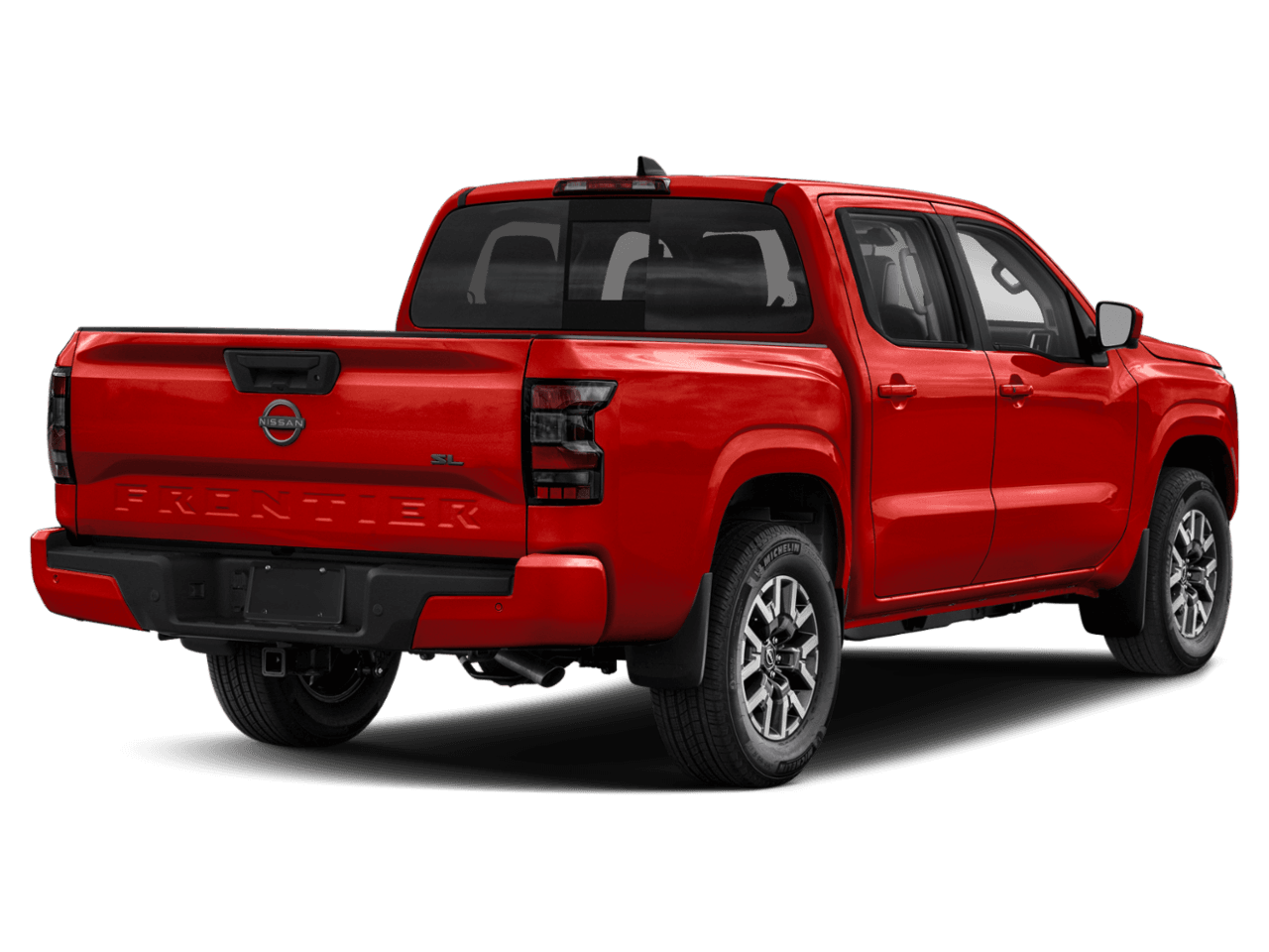 2025 Nissan Frontier Crew - Rear 3/4, facing to the right