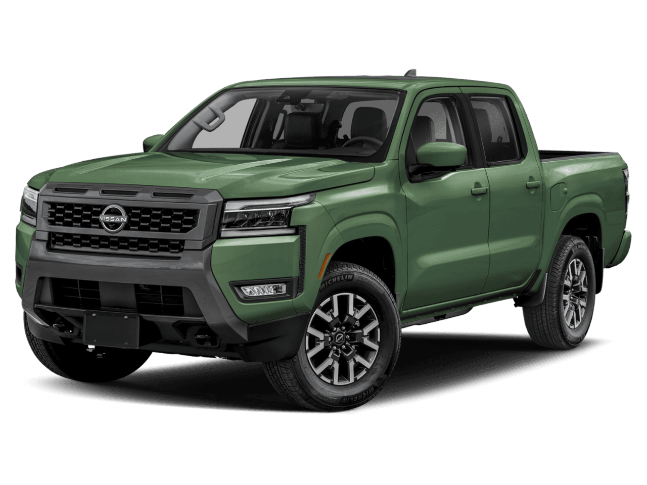 2025 Nissan Frontier Crew - Front 3/4, facing to the left