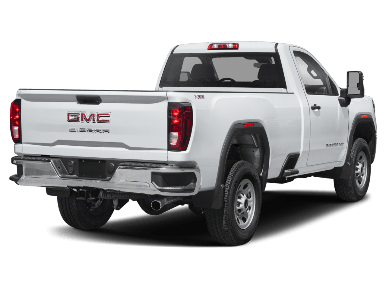 2025 GMC Sierra 3500HD SLE - Rear 3/4, facing to the right
