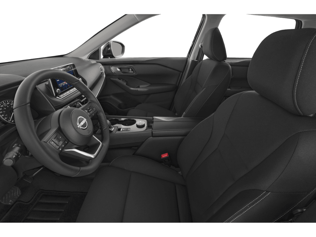 2025 Nissan Rogue S - Interior Driver's Side with Door Open, Front Seat Feature