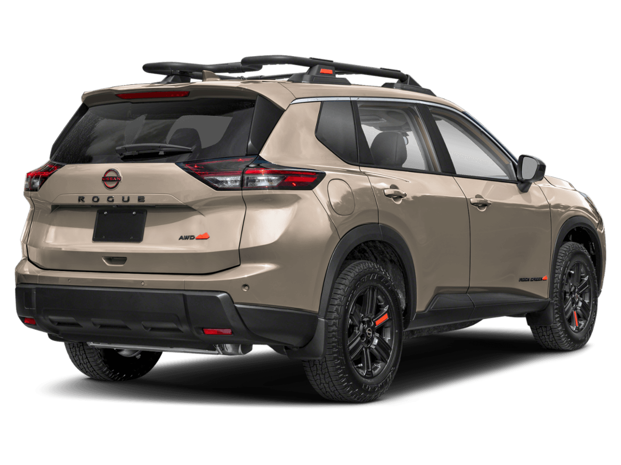 2025 Nissan Rogue Rock Creek - Rear 3/4, facing to the right