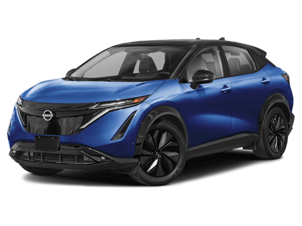 2025 Nissan ARIYA PLATINUM+ - Front 3/4, facing to the left