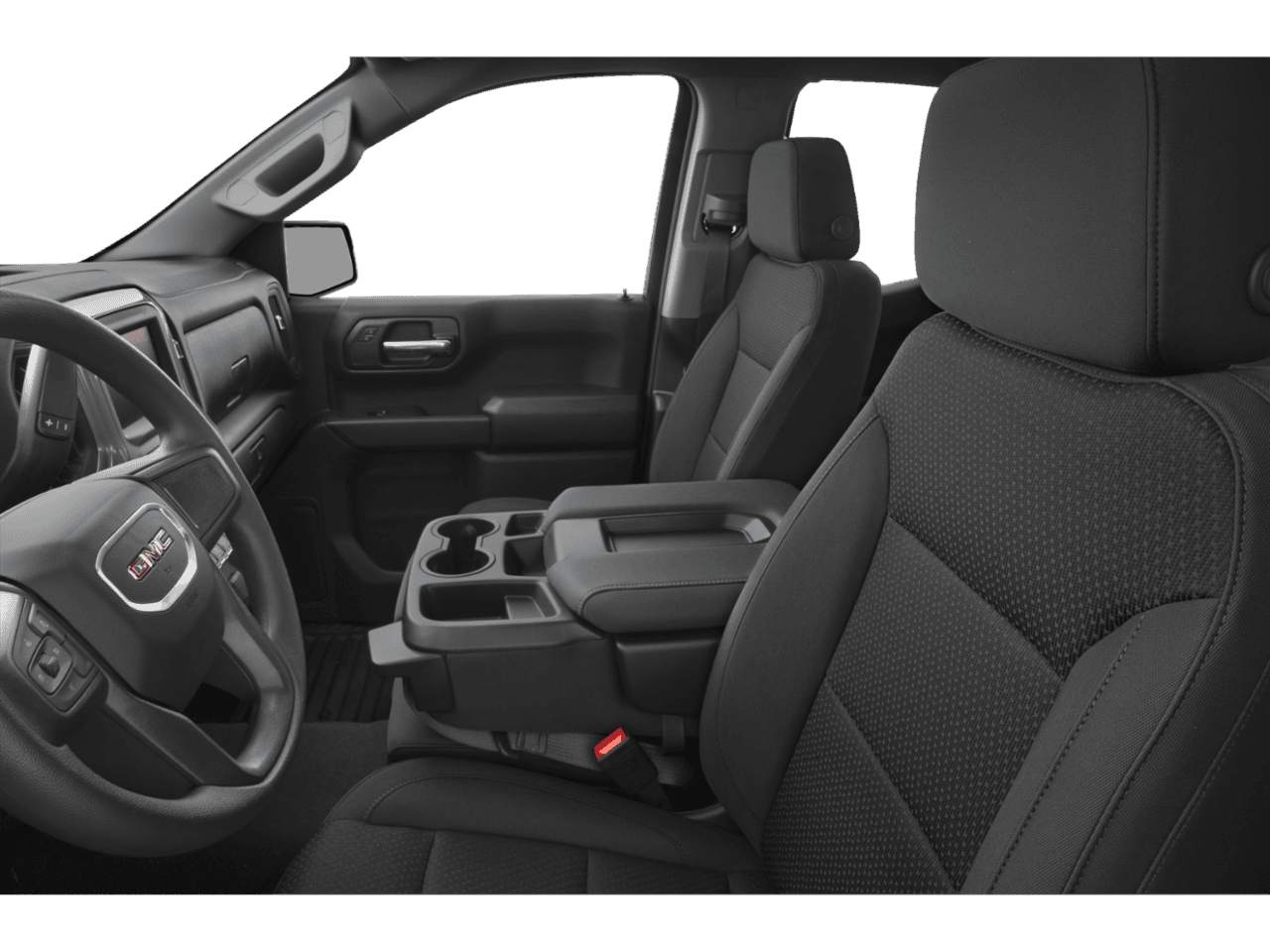 2025 GMC Sierra 1500 Elevation - Interior Driver's Side with Door Open, Front Seat Feature