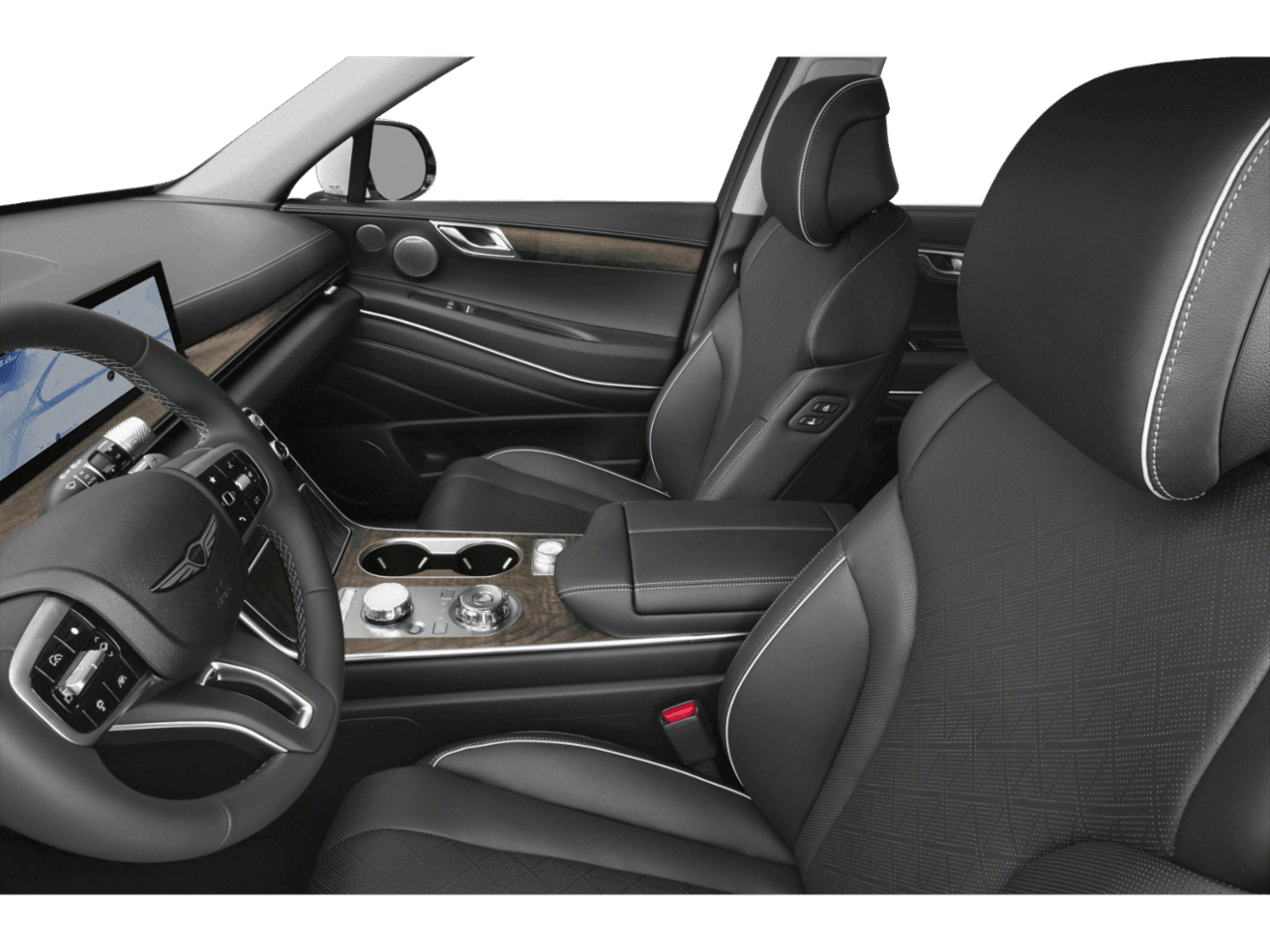 2025 Genesis GV80 Select - Interior Driver's Side with Door Open, Front Seat Feature