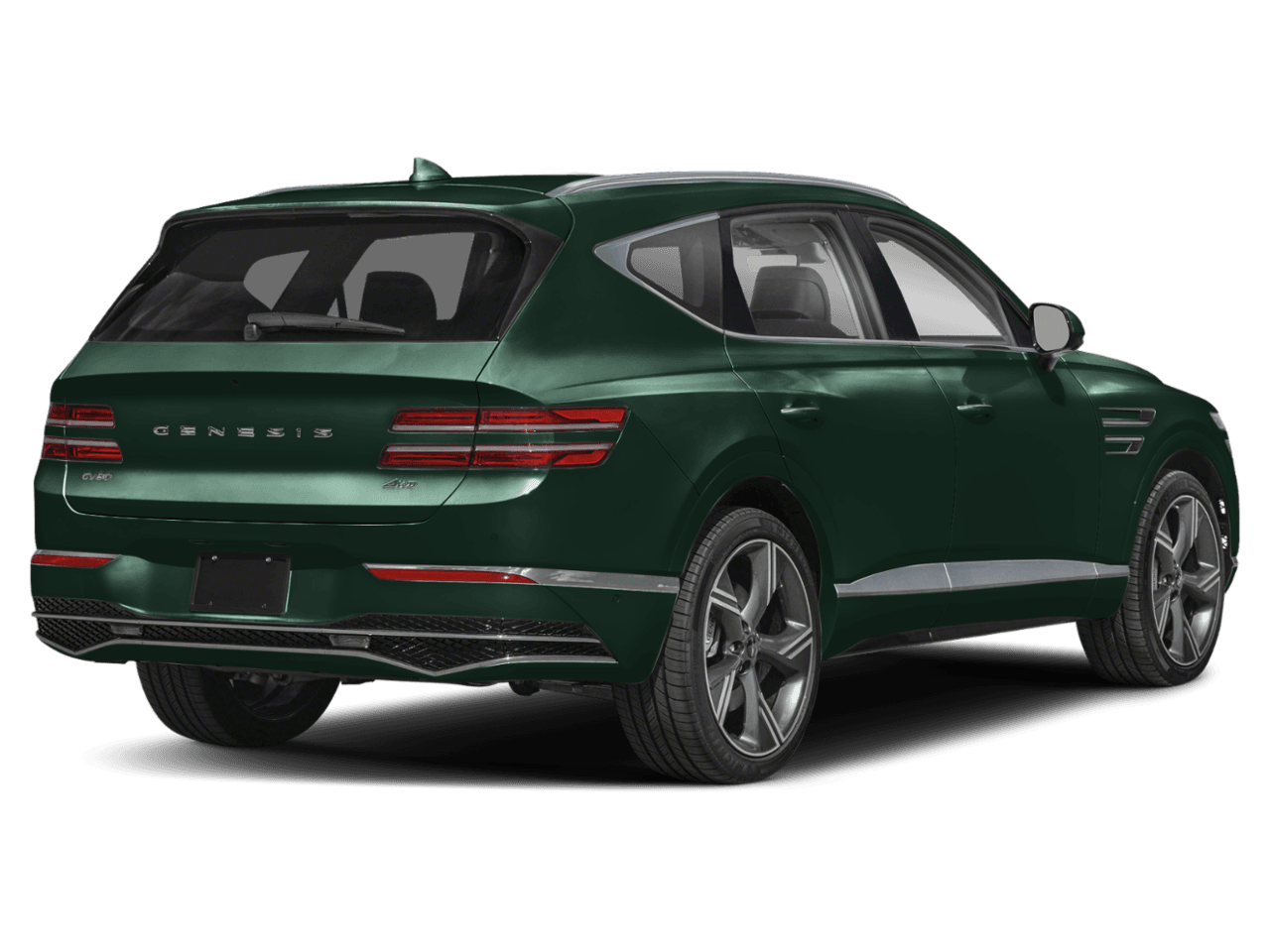 2025 Genesis GV80 Prestige - Rear 3/4, facing to the right