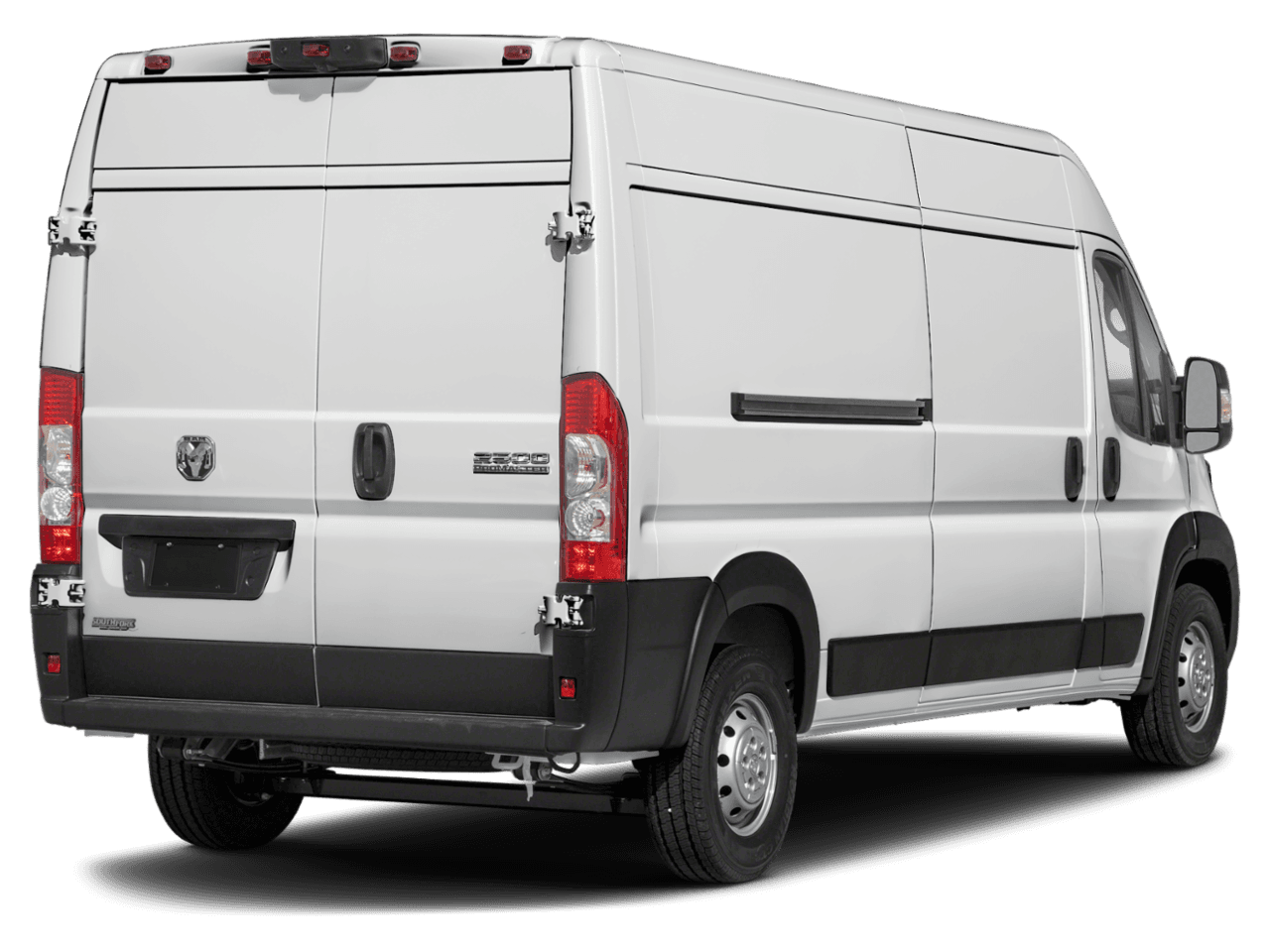 2025 Ram ProMaster Cargo Van Tradesman - Rear 3/4, facing to the right