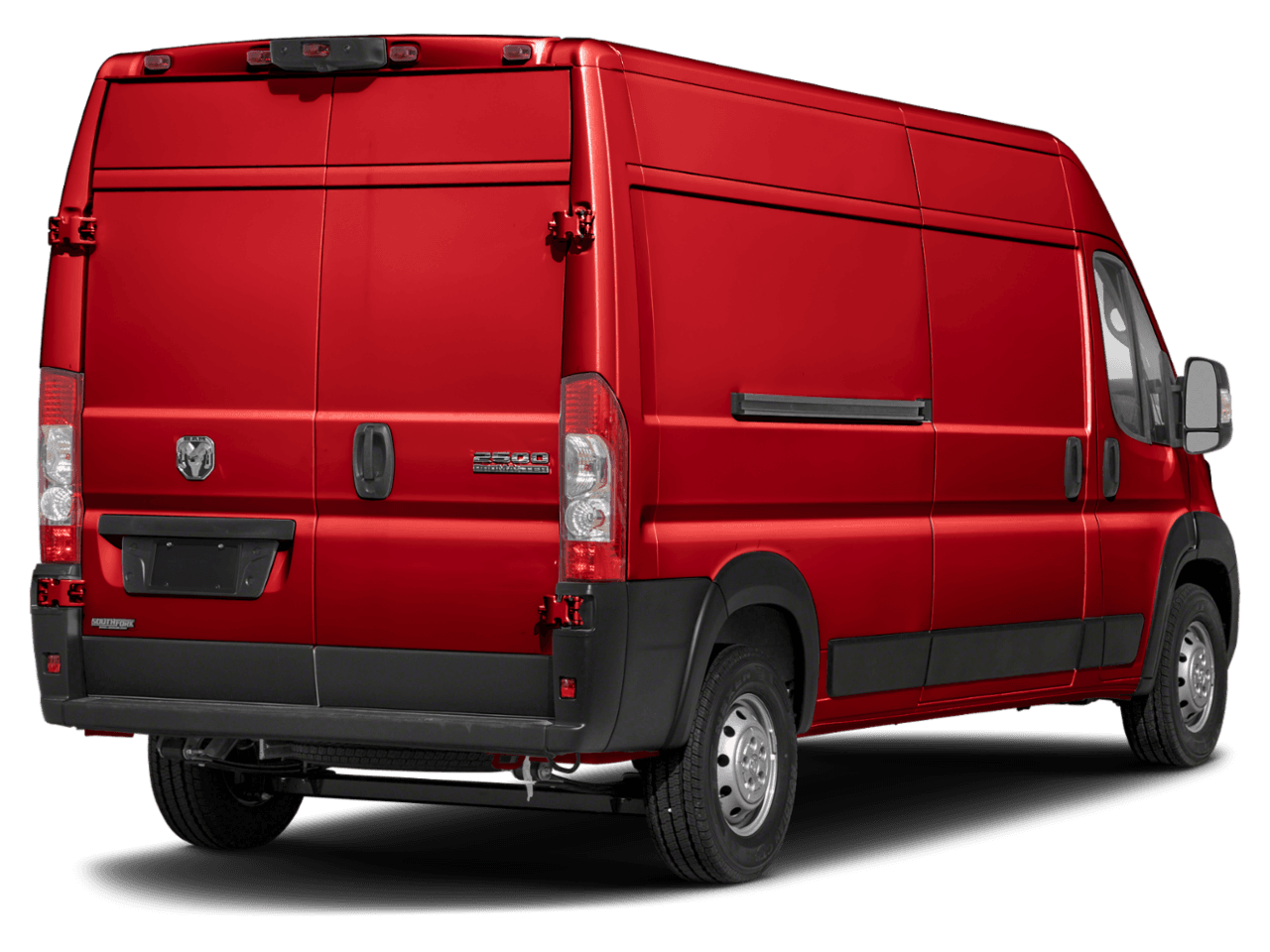 2025 Ram ProMaster Cargo Van SLT+ - Rear 3/4, facing to the right