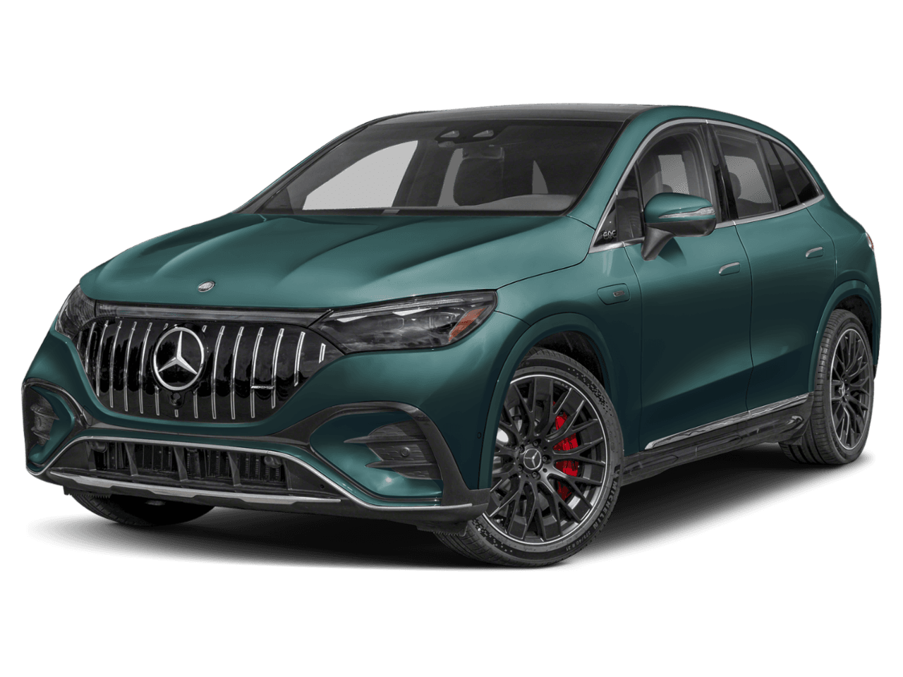 2025 Mercedes-Benz EQE AMG - Front 3/4, facing to the left