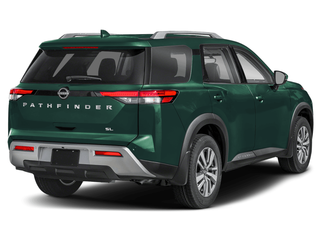 2025 Nissan Pathfinder SL - Rear 3/4, facing to the right