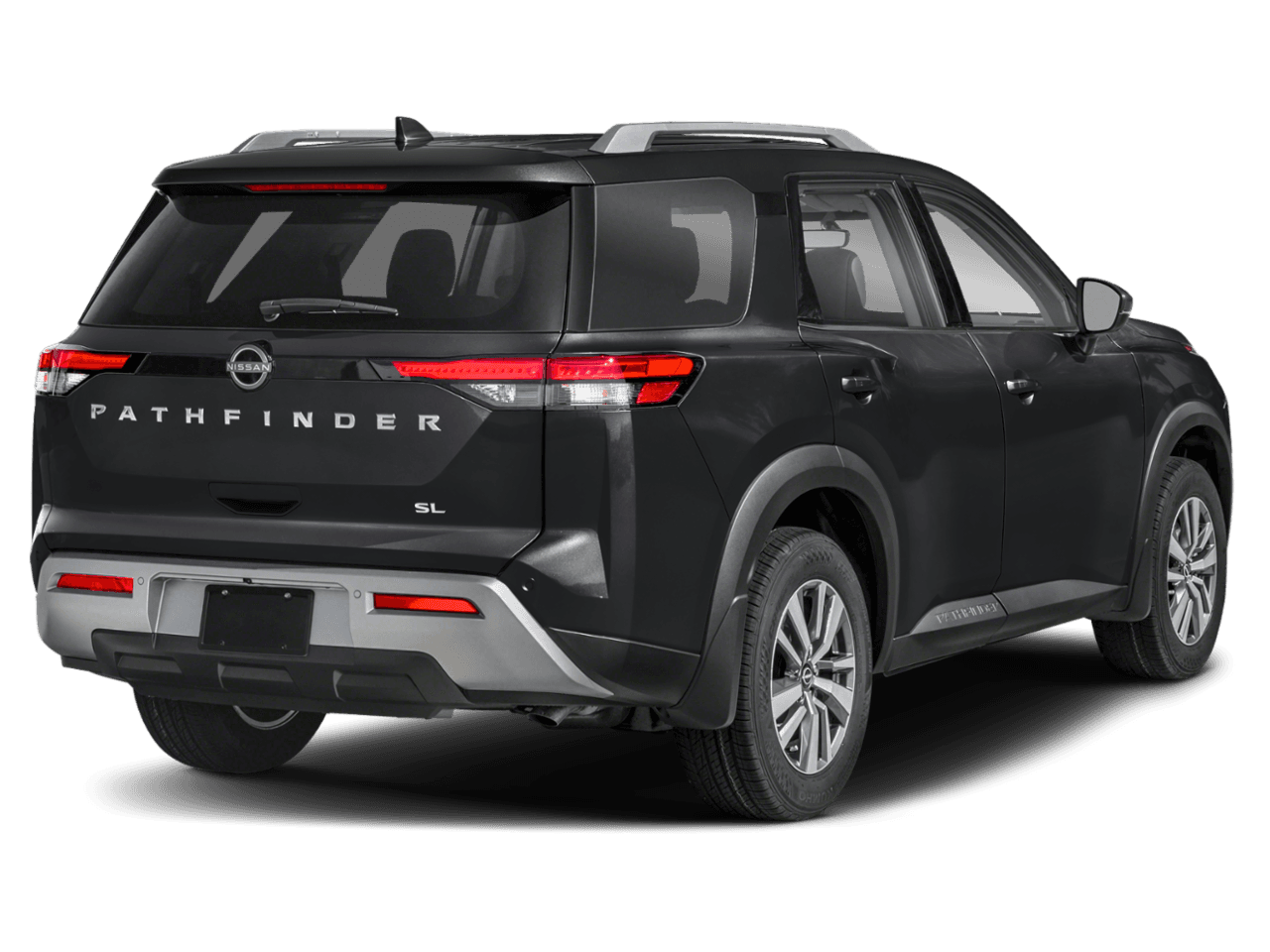 2025 Nissan Pathfinder SL - Rear 3/4, facing to the right