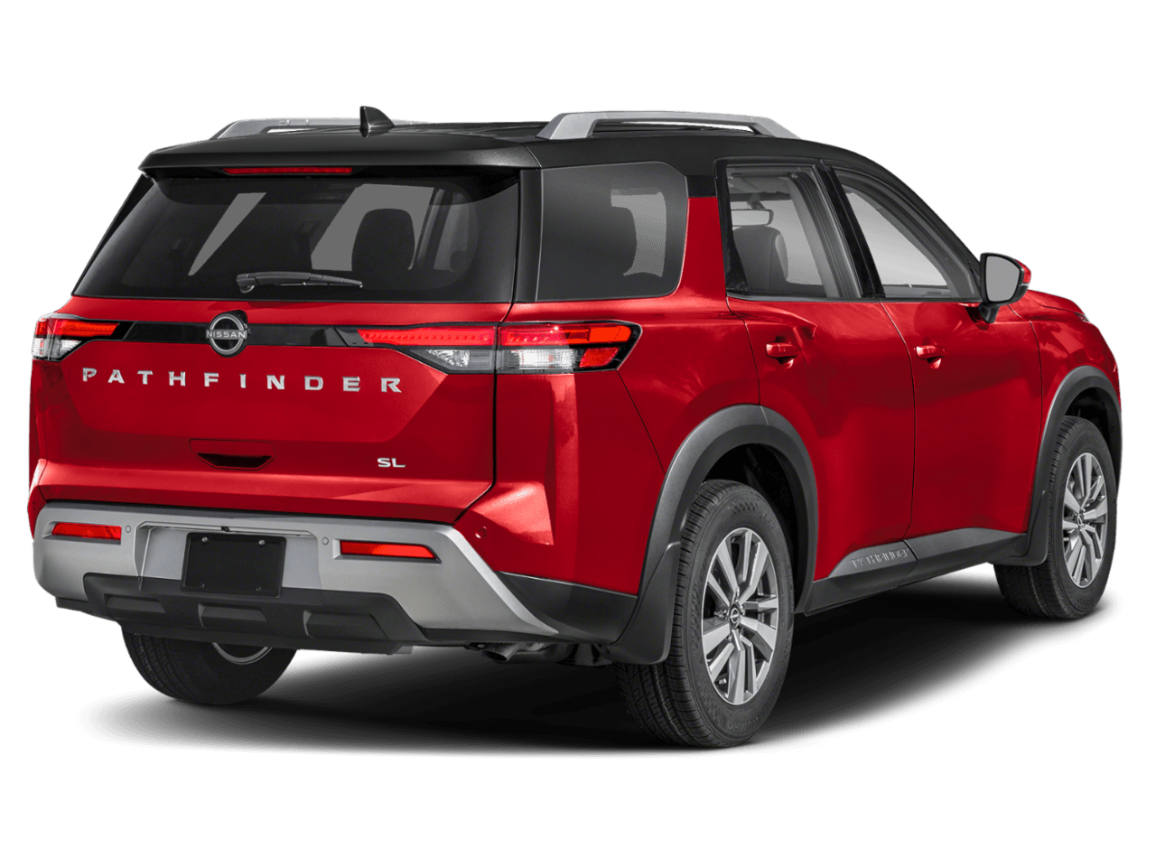 2025 Nissan Pathfinder SL - Rear 3/4, facing to the right
