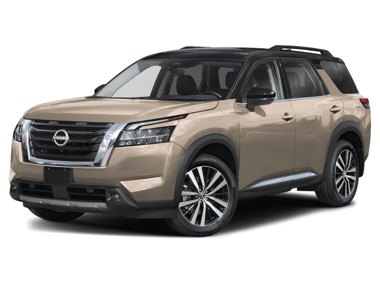 2025 Nissan Pathfinder Platinum - Front 3/4, facing to the left