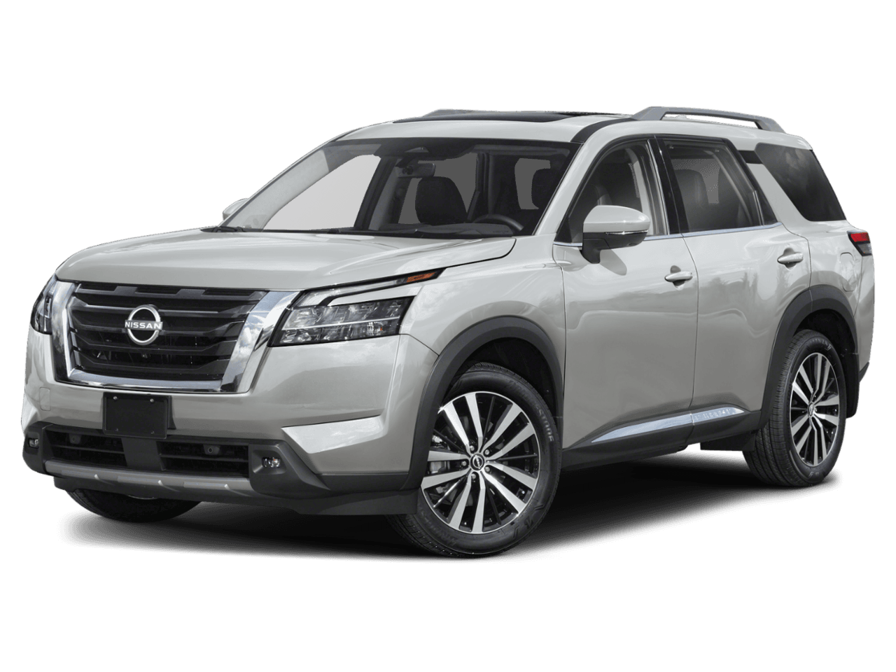 2025 Nissan Pathfinder Platinum - Front 3/4, facing to the left